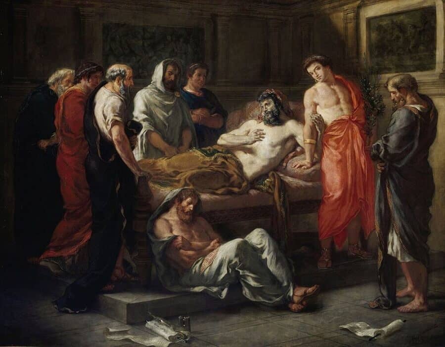 Last Words of the Emperor Marcus Aurelius by Eugene Delacroix