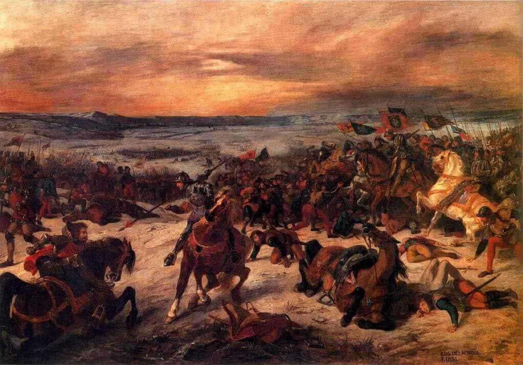 The Battle of Nancy by Eugene Delacroix